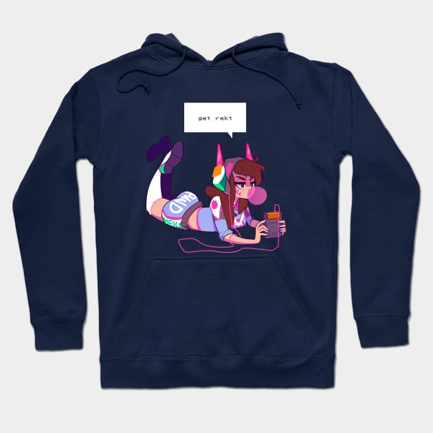 D.VA - PWND Hoodie by tabrakadabra